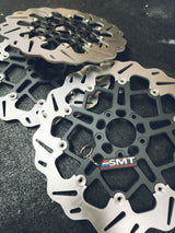 PR-1 Vented Motorcycle Black Rotor