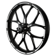 PS.05 Harley Softail | Dyna | Sportster Black Double Cut Wheels