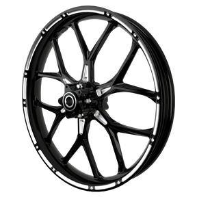 PS.05 Harley Softail | Dyna | Sportster Black Double Cut Wheels