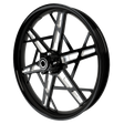 PS.06 Harley Softail | Dyna | Sportster Black Double Cut Wheels