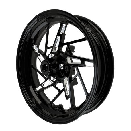 PS.08 V2 Mini Moto Wheel Set in black double cut