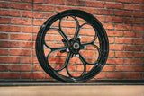 23x5.5" BLACK DOUBLE CUT RETRO 5  (2014-2023 HD TOURING)