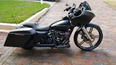 Race Tech Harley Softail | Dyna | Sportster Black Double Cut Wheels