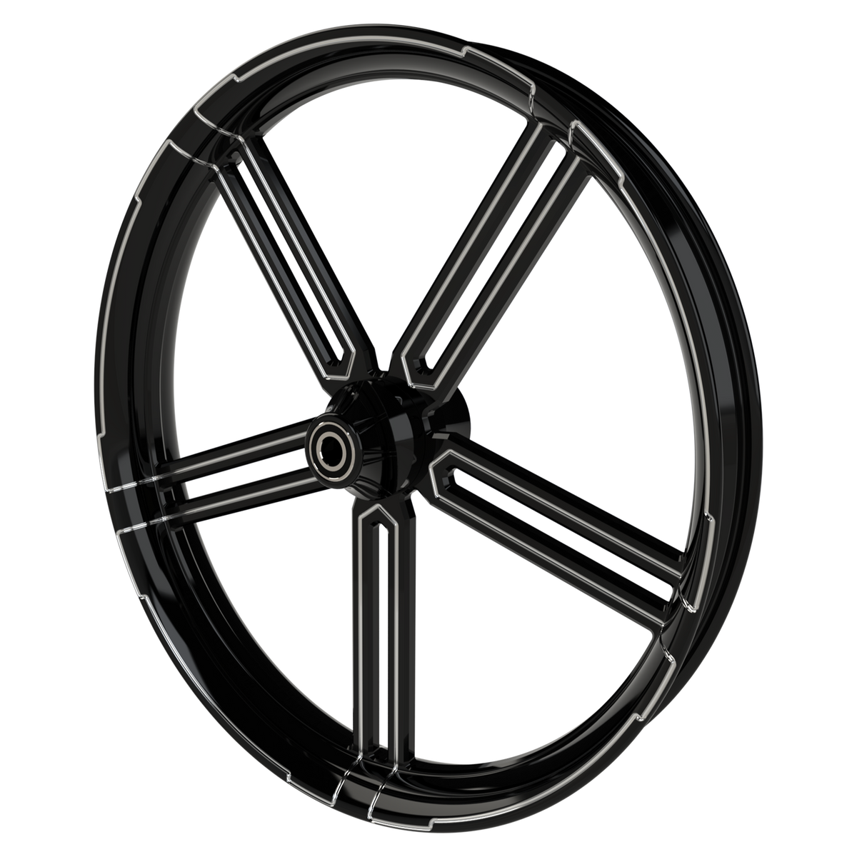 Race Tech Harley Touring Black Double Cut Wheels