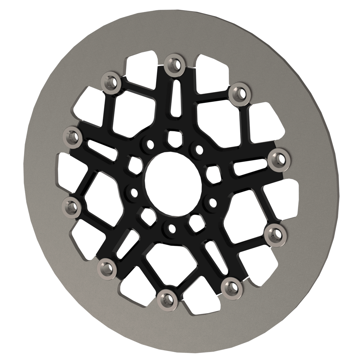 RaceLite 11.5" floating rotor with solid ring black