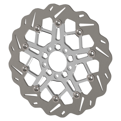RaceLite 11.5" floating rotor with wave ring chrome