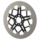 RaceLite floating motorcycle rotor in black