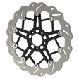 RaceLite wave floating motorcycle rotor in black