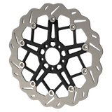 RaceLite wave floating motorcycle rotor in black