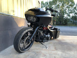 Ring of Fire matching rotor on motorcycle wheel
