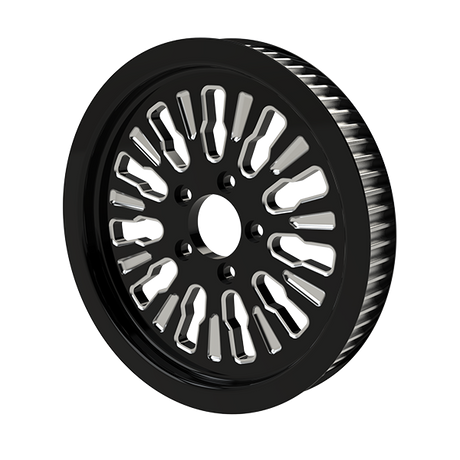 Roulette matching pulley in black double cut