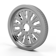 Roulette matching pulley in chrome