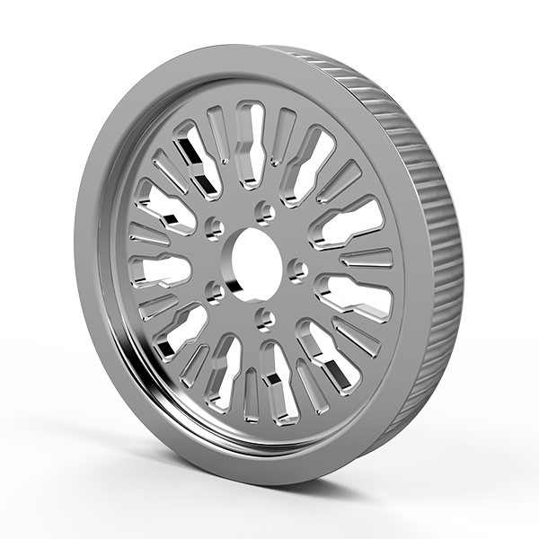 Roulette matching pulley in chrome