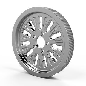 Roulette matching pulley in chrome