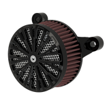 Roulette air cleaner in black