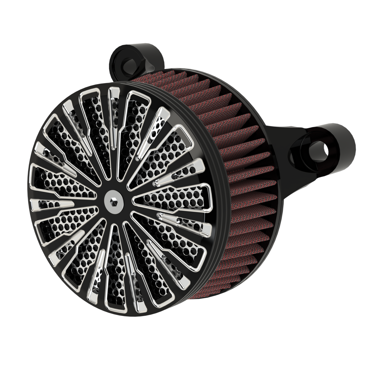 Roulette air cleaner in black double cut