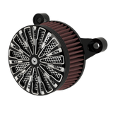 Roulette air cleaner in black double cut