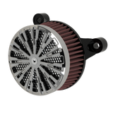 Roulette air cleaner in chrome