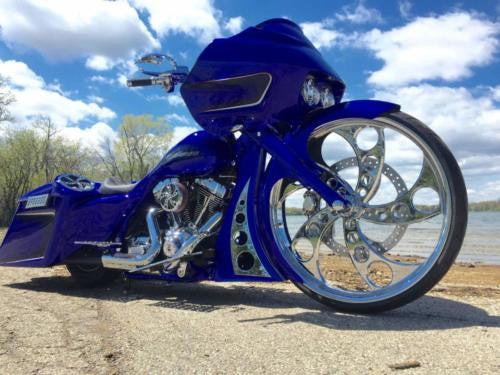 Silencer Harley Touring Chrome Wheels