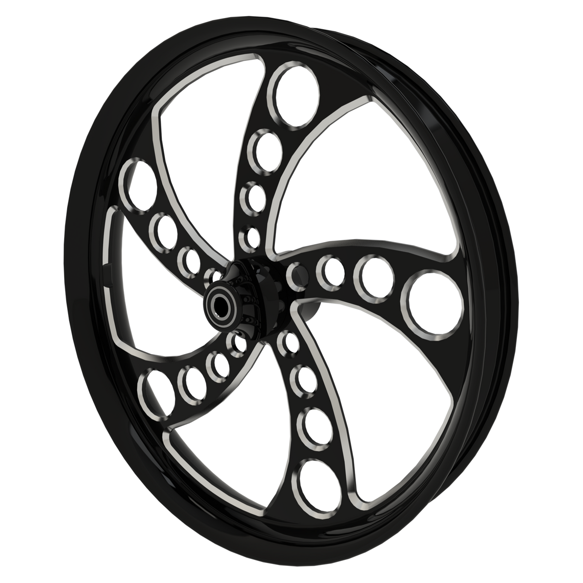 Silencer Bulldog Fat Tire Black Double Cut Wheels