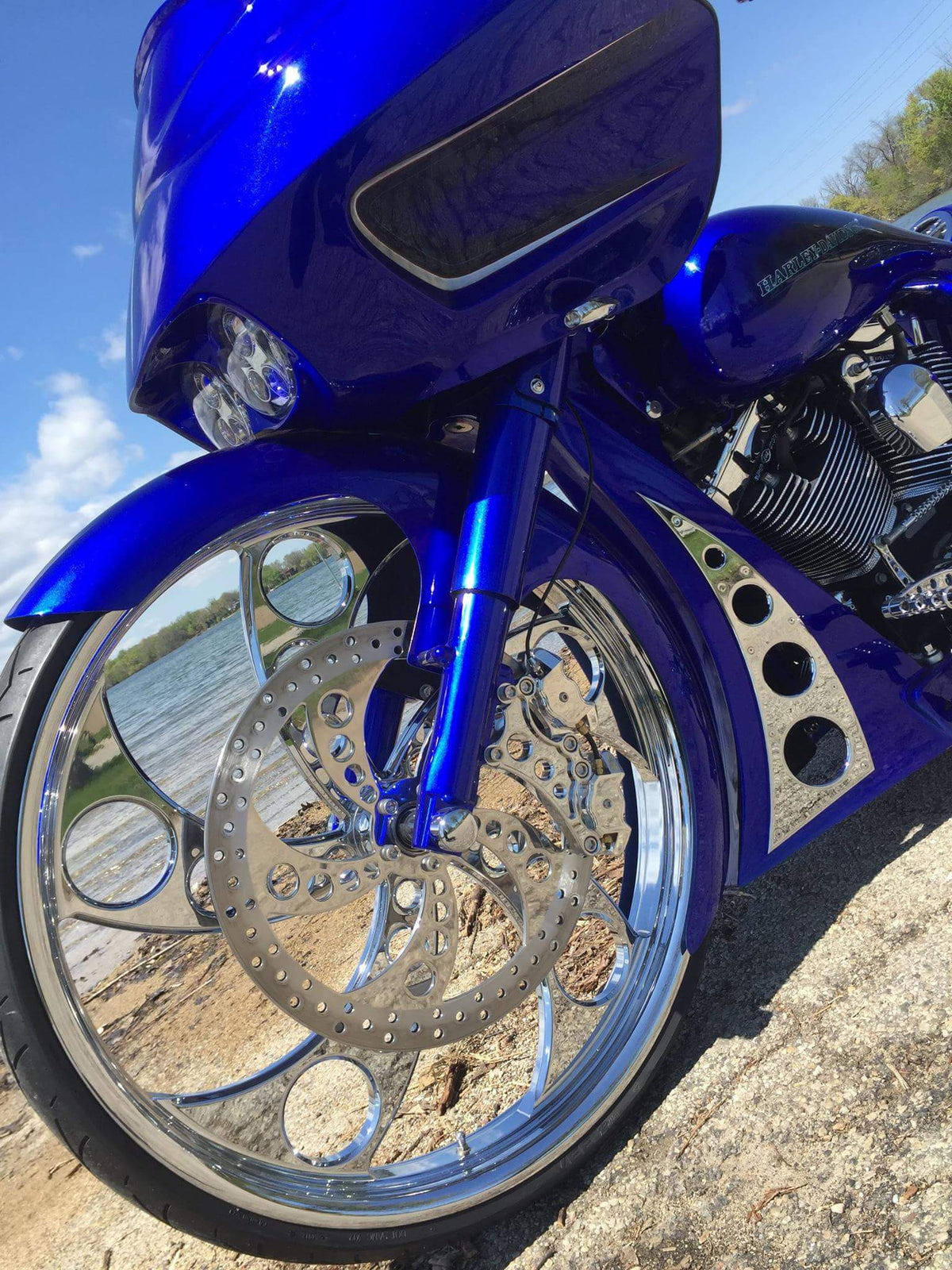 Silencer Harley Pan America Chrome Wheels