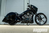 Simply Sinister Harley Touring Black Double Cut Wheels