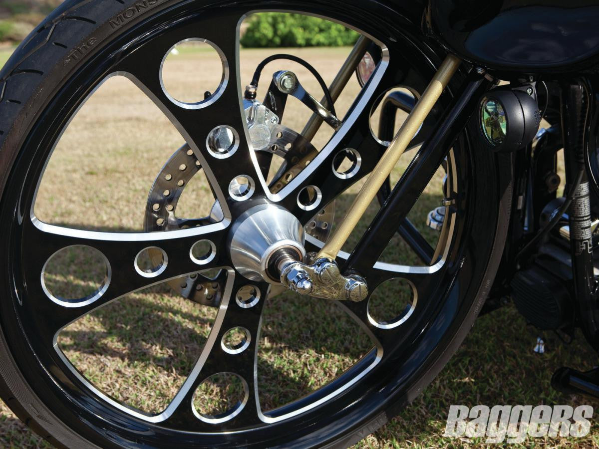 Simply Sinister Harley Touring Black Double Cut Wheels