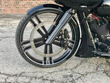 Sinful Harley Softail | Dyna | Sportster Black Double Cut Wheels