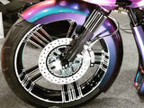 Sinful matching rotor on motorcycle wheel