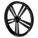 34 Inch Sinful Black Double Cut Harley Wheel