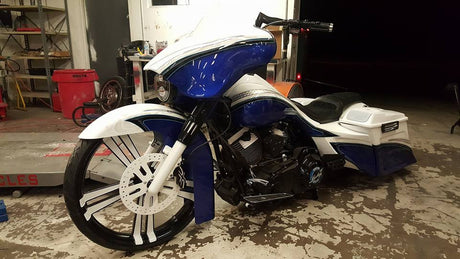 Sinful matching rotor on motorcycle wheel