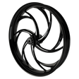 Slinger Harley Softail | Dyna | Sportster Black Double Cut Wheels