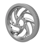 Slinger matching pulley in chrome