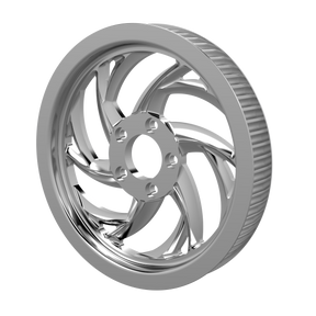 Slinger matching pulley in chrome