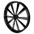 Spartus Harley Softail | Dyna | Sportster Black Double Cut Wheels