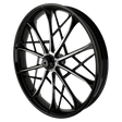 Stiletto 3D Harley Black Double Cut Wheels