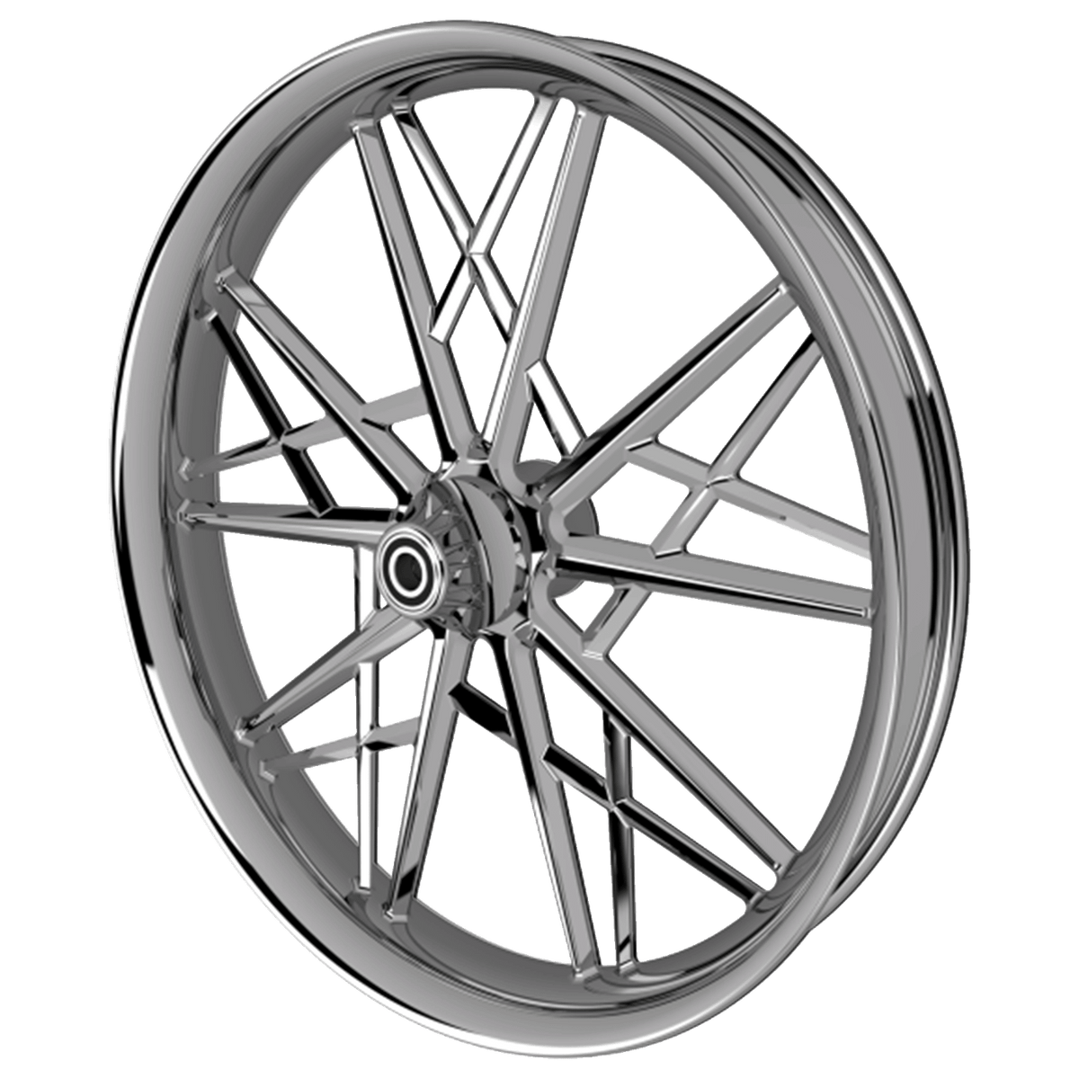 Stiletto Bulldog Fat Tire Chrome Wheels