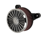 Straight Line Air Cleaner in chrome