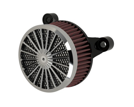 Straight Line Air Cleaner in chrome