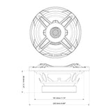 DB Drive WDX8MOTO-G2 : 8" Moto 2-Way Motorcycle Loudspeakers (1 Pair)