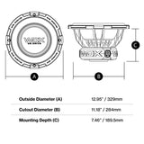 DB Drive WDX12G3.4 : 12" Dual 4-Ohm Subwoofer