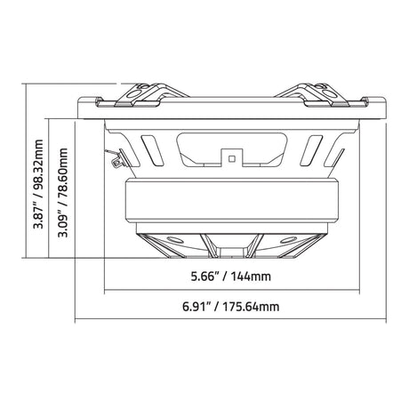 DB Drive WDX6MOTO-4CD : Quad 6.5" Moto 2-Way Loudspeakers W/Back Loaded Compression Driver