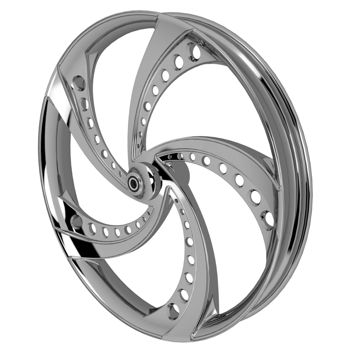 Super Sonic 3D Harley Chrome Wheels