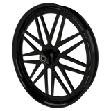 Super Street with Dimples Metric Black Wheels