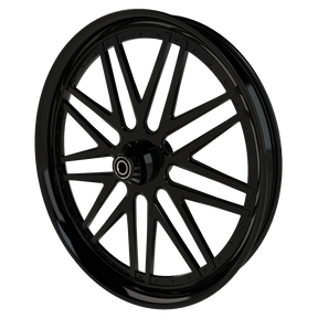 Super Street with Dimples Harley Softail | Dyna | Sportster Black Wheels