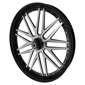 Super Street with Dimples Harley Pan America Black Double Cut Wheels