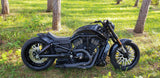 Super Street with Dimples Harley Touring Black Double Cut Wheels