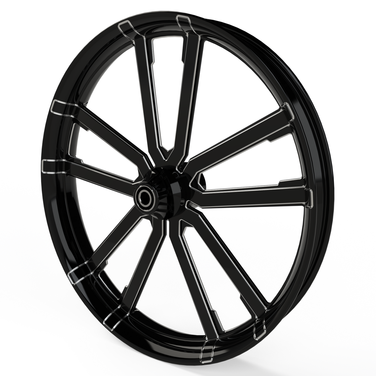 Syndicate Harley Touring Black Double Cut Wheels