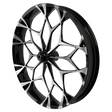 Torque 3D Harley Black Double Cut Wheels