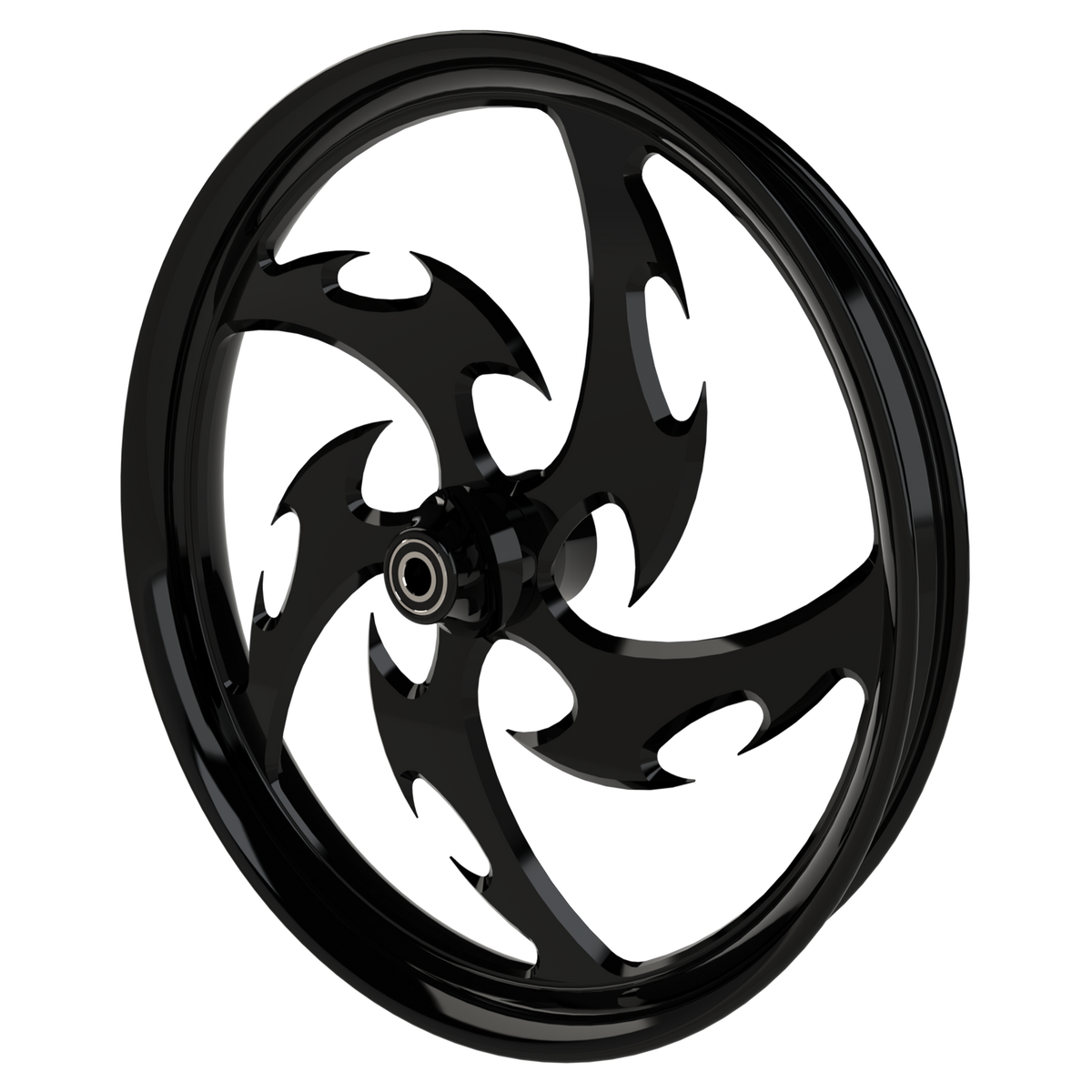Tribal Harley Touring Black Wheels